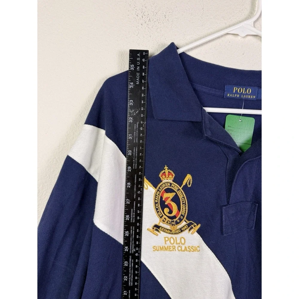 Polo Ralph Lauren Summer Classic Rugby Polo Shirt Men's 2XLT  Big Pony Crest